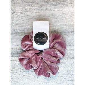 Blush Pink Glitter Scrunchie | Big Scrunchies Fashion Hair Ties Medium Volume